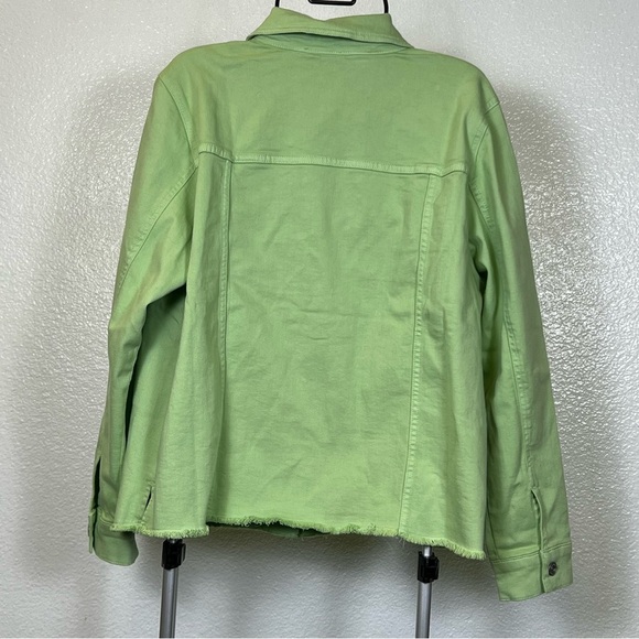 Canyon Retreat Women’s Green Denim Jacket Size XL - Picture 7 of 12
